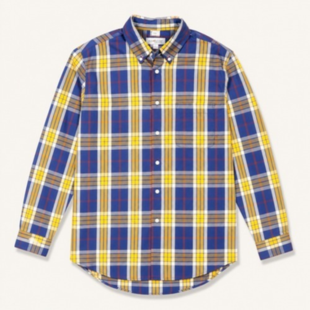 Sun River Clothing Co Shirt Mens Large Blue Plaid Long‎ Sleeve Button Up